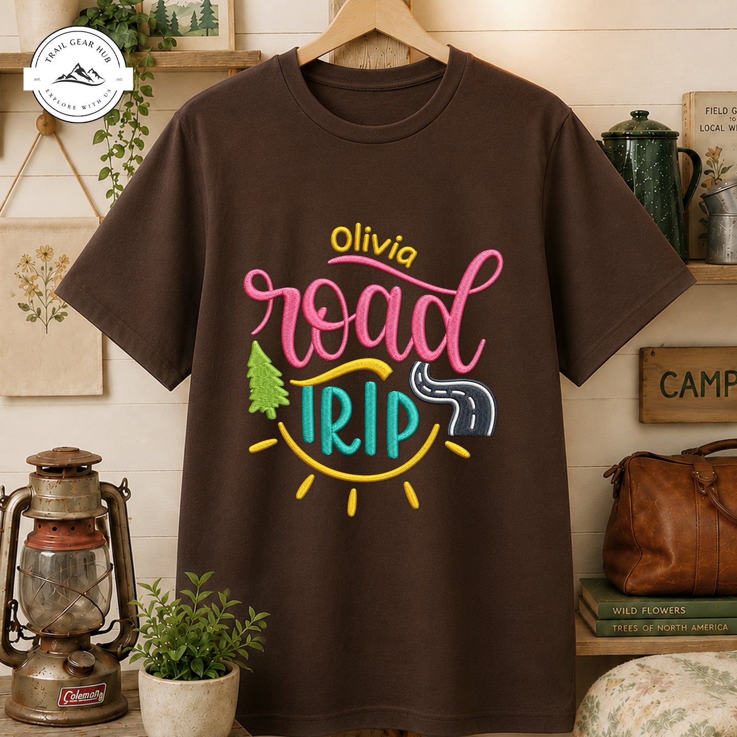 Road Trip Personalized Embroidered T-Shirt Sweatshirt Hoodie TP06