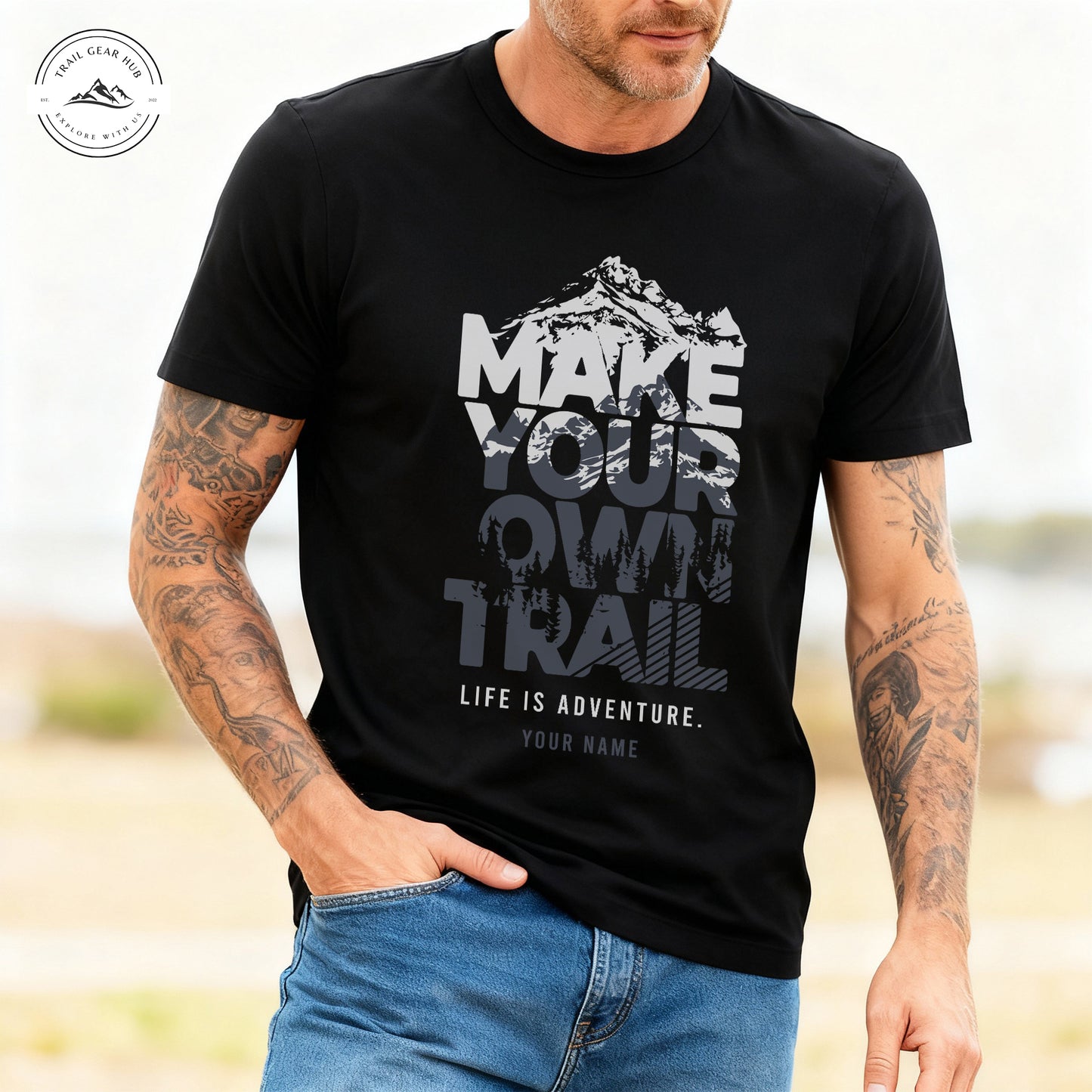 Trail Gear Hub Make Your Own Trail Personalized T-Shirt TP02