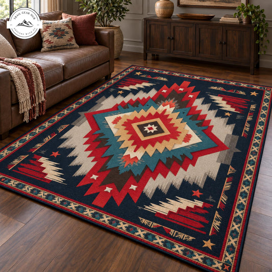 Southwestern Native Geometric Area Rug TP11