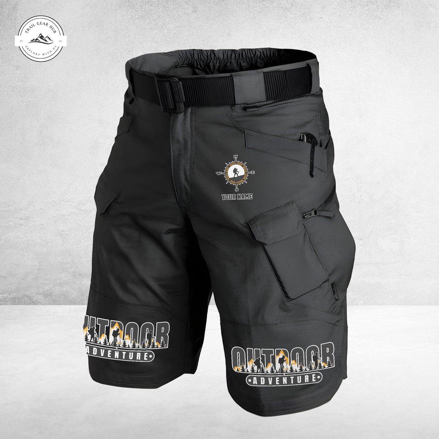 Trail Gear Hub Special Edition Front Pockets Men Shorts (Belt Not Included) TP01