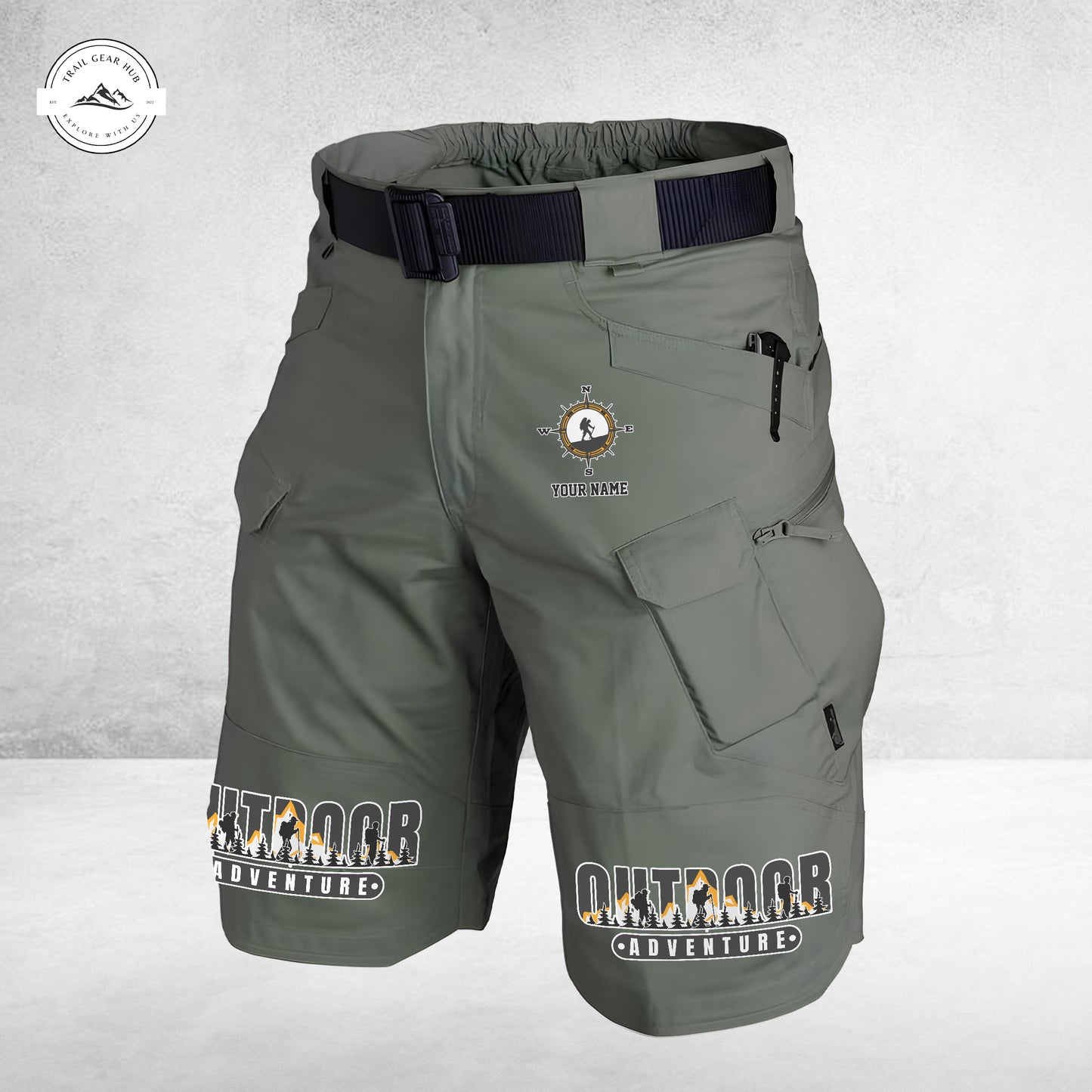 Trail Gear Hub Special Edition Front Pockets Men Shorts (Belt Not Included) TP01