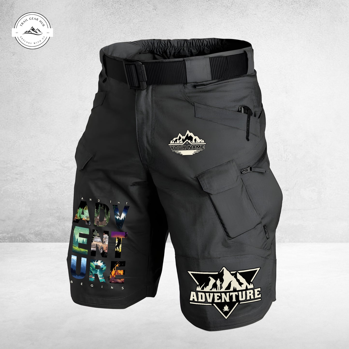 Trail Gear Hub Special Edition Front Pockets Men Shorts (Belt Not Included) TP02