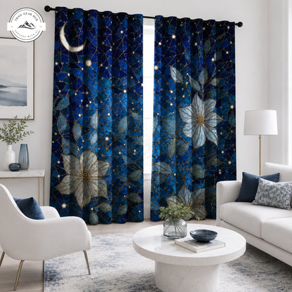 Patchwork Floral Grommet Curtains TP01