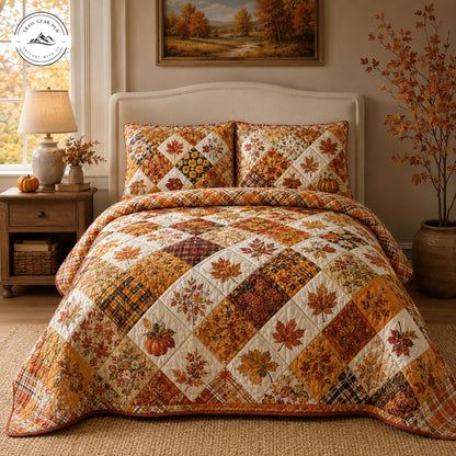 Autumn Thanksgiving Quilted Bedding Set TP29