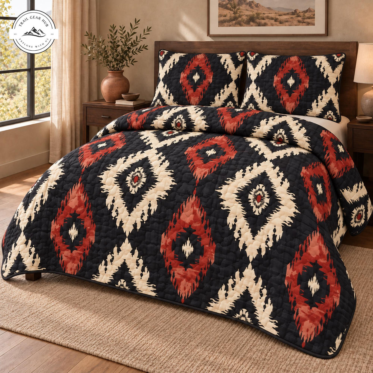 Southwestern Boho Quilted Bedding Set TP220