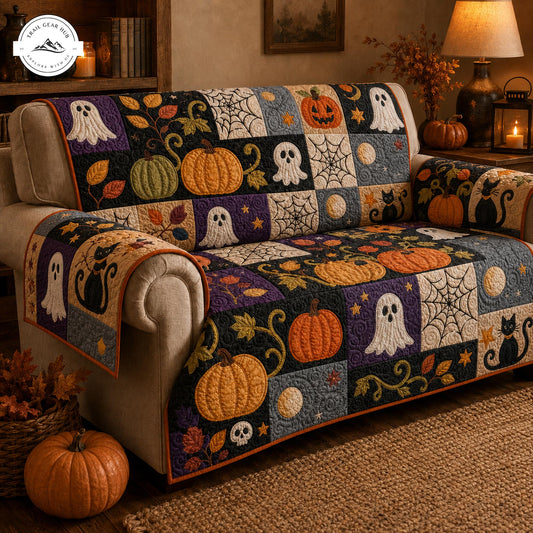 Cozy Halloween Patchwork Quilted Seat Sofa TP03