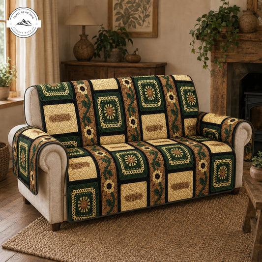 Boho Patchwork Quilted Seat Sofa TP25