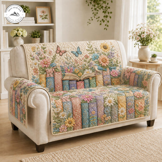 Floral Book Lover Quilted Seat Sofa TP60
