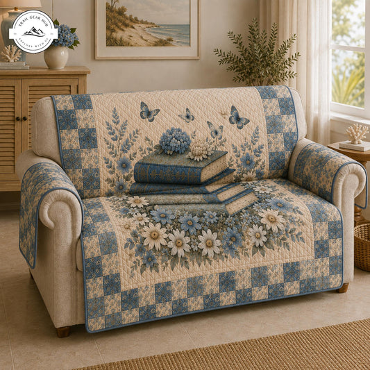 Hydrangea & Daisy Quilted Seat Sofa TP88