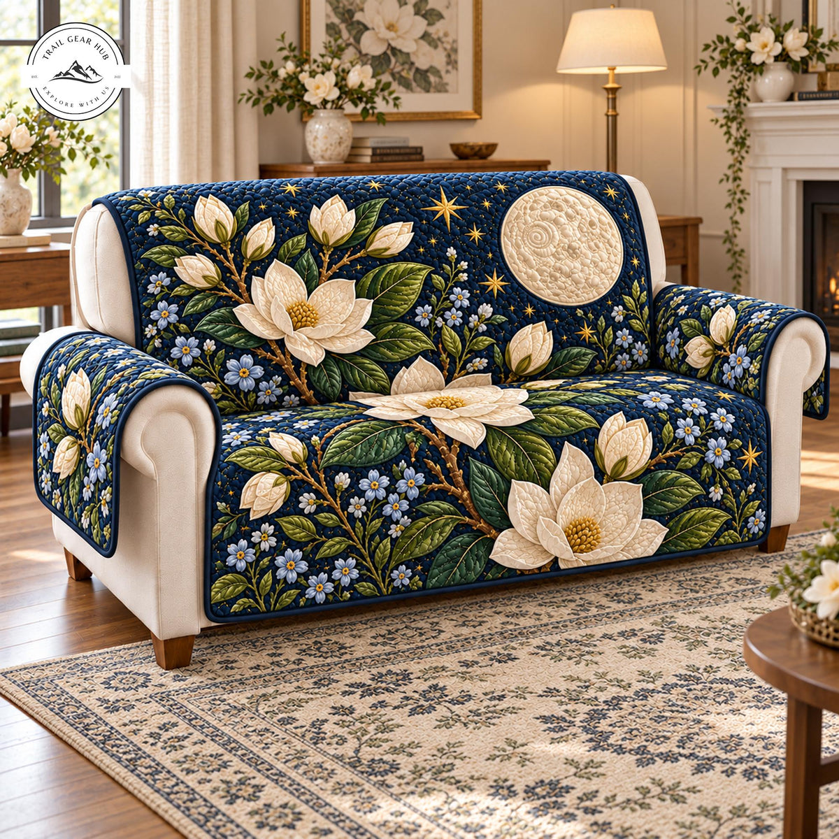 Magnolia & Moonlit Night Quilted Seat Sofa TP160