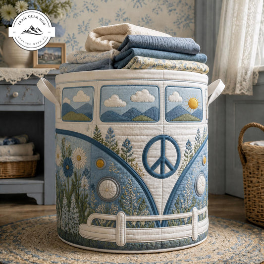 Hippie Van Quilted Laundry Basket TP13