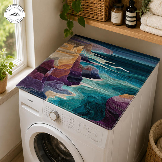 Coastal Waves Quilted Washing Machine Cover TP34QLTW