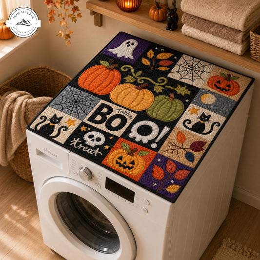 Spooky Patchwork Halloween Quilted Washing Machine Cover TP48QLTWMC