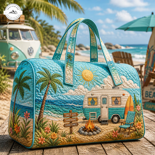 Beach Camper Summer Adventure Quilted Duffle Bag TP02