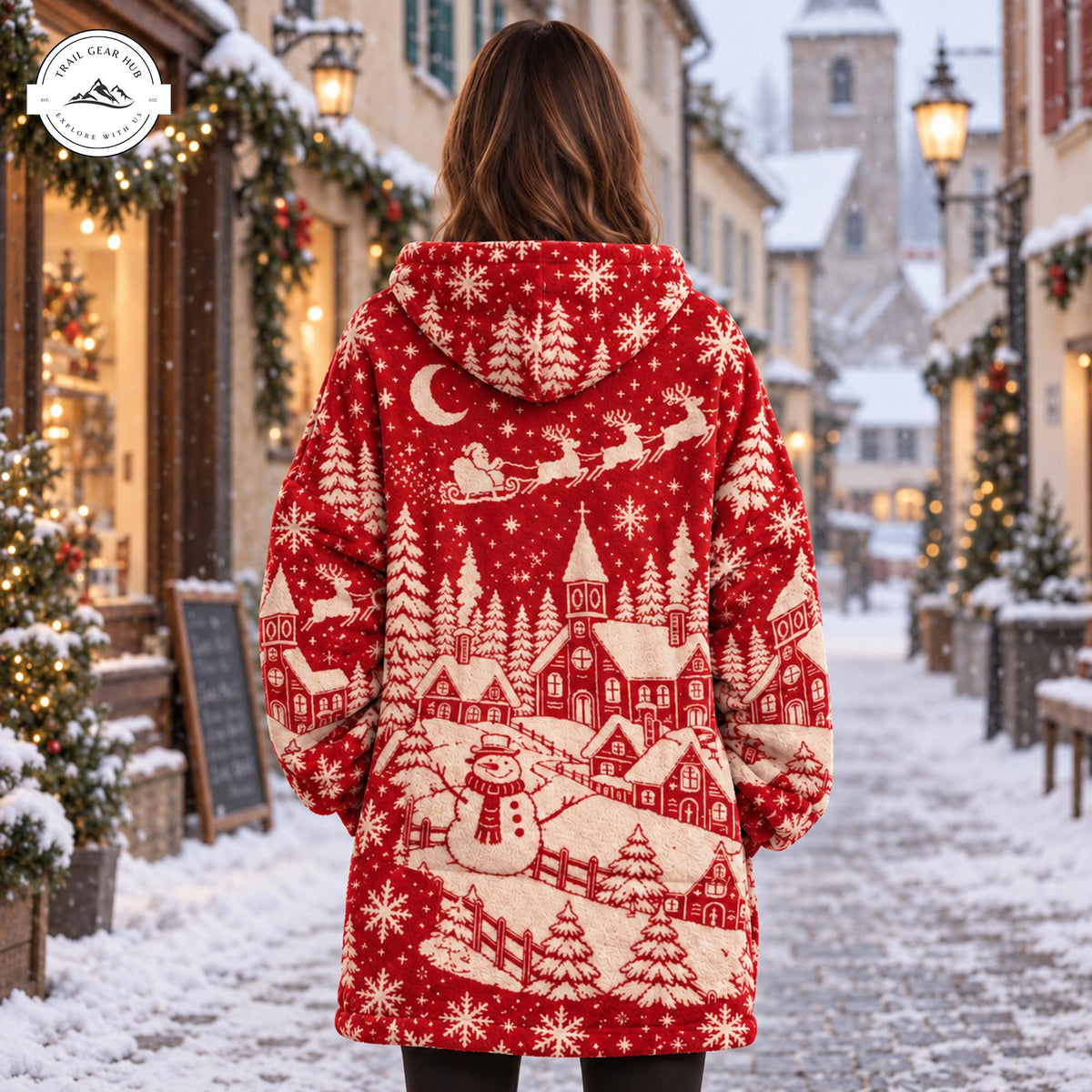 Cozy Christmas Village Snug Hoodie TP05