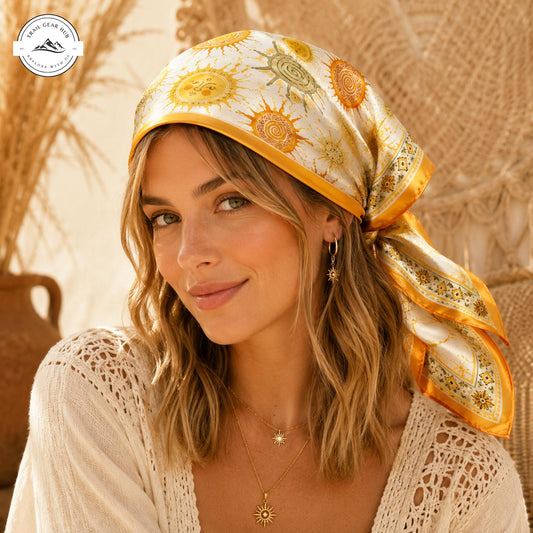 Sun Celestial Satin Square Scarf TP03SSBD