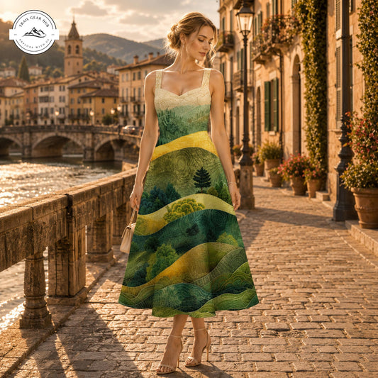 The Rolling Hills Women's Vest Dress TP06