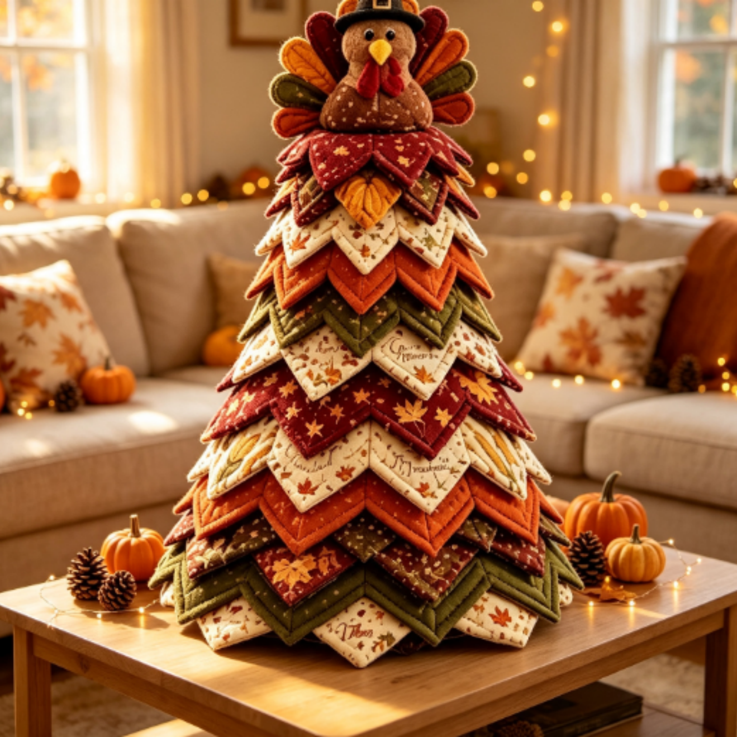 Fall & Thanksgiving DIY Quilted Tree Kit LD10