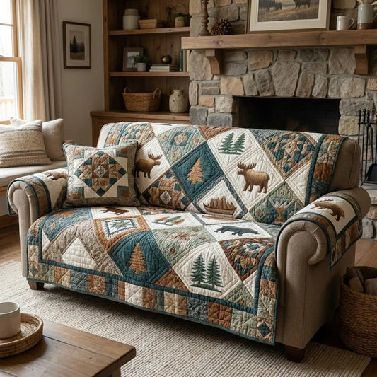 Timber Creek Quilted Seat Sofa QV01