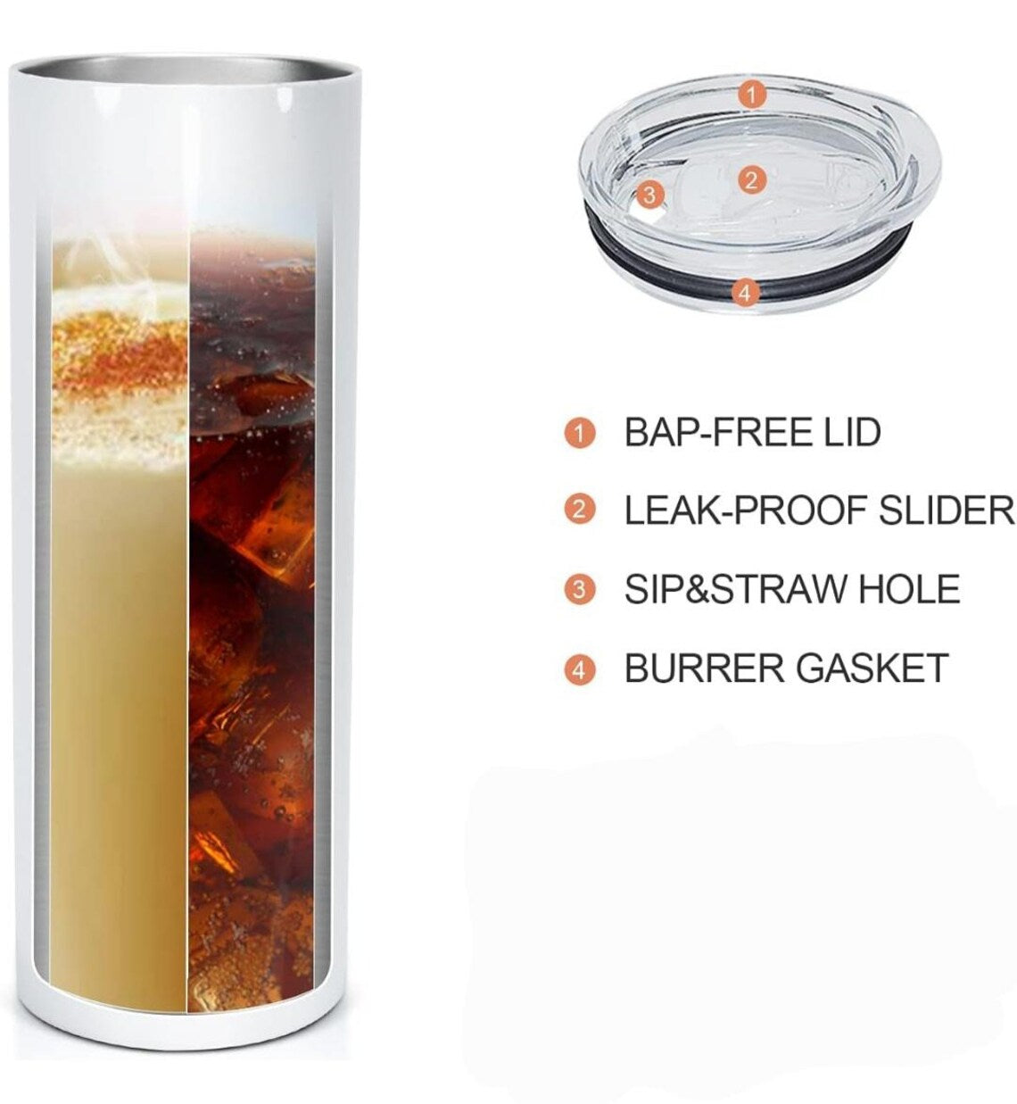 Retro Hippie Skinny Tumbler EM01