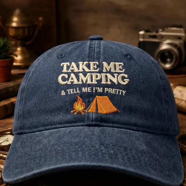 Embroidered Take Me Camping Hat