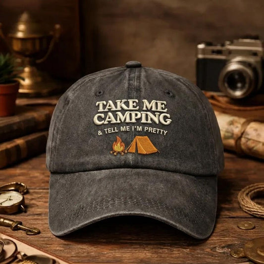 Embroidered Take Me Camping Hat