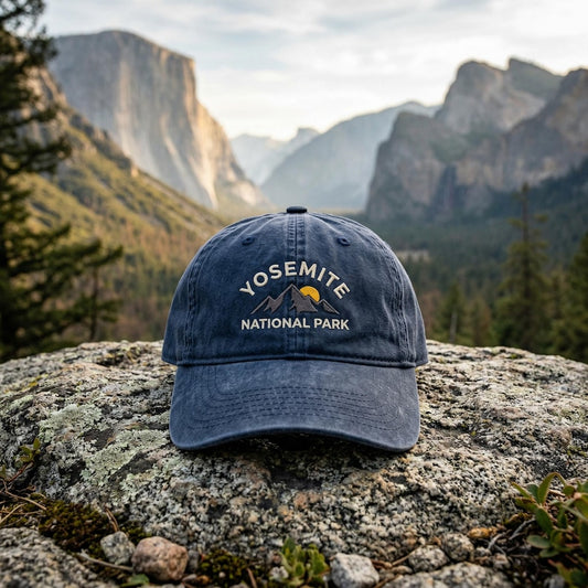 Yosemite Sunset Embroidered Hat