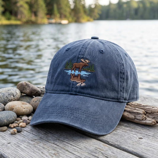 Embroidered Moose Hat