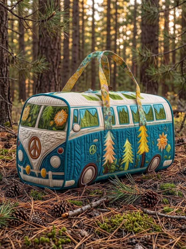 Forest Boho Quilted Handbag