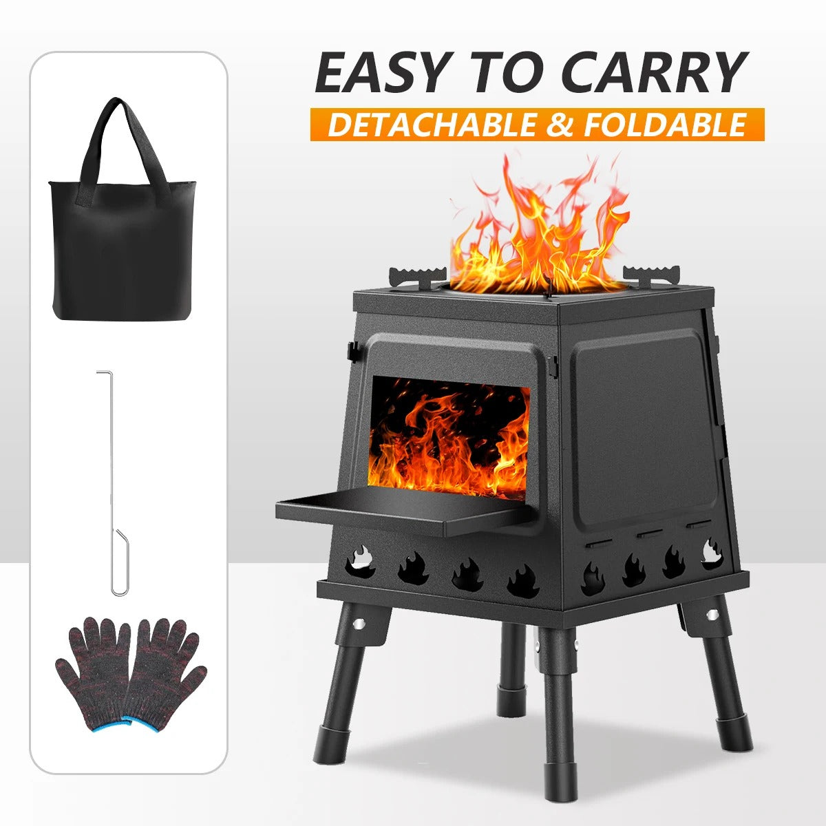 Wood Burning Camp Stove Portable