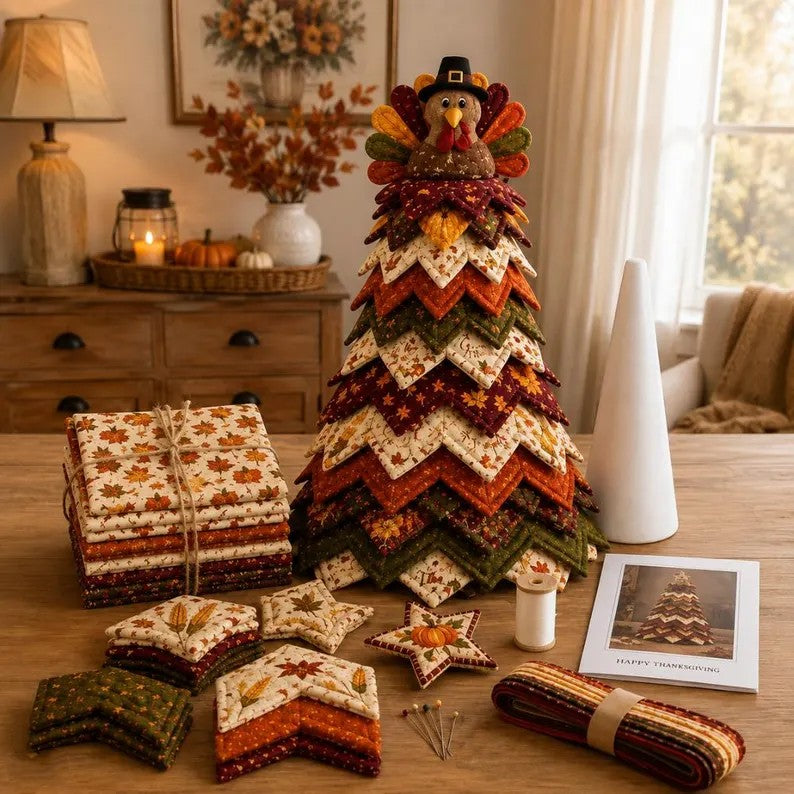 Fall & Thanksgiving DIY Quilted Tree Kit LD10