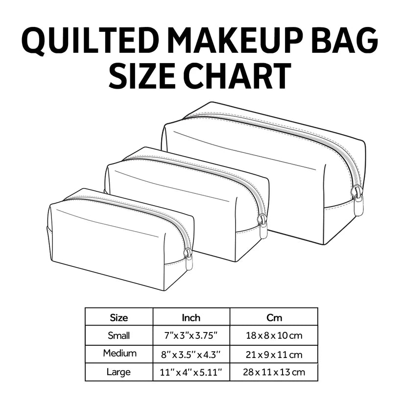 Sunshine Camper Quilted Makeup Bag EM01