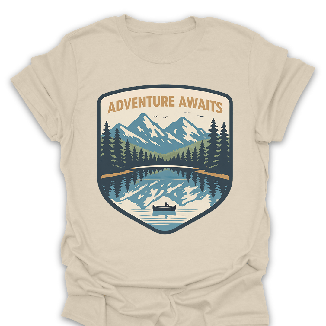 Adventure Awaits Mountain Lake T-Shirt