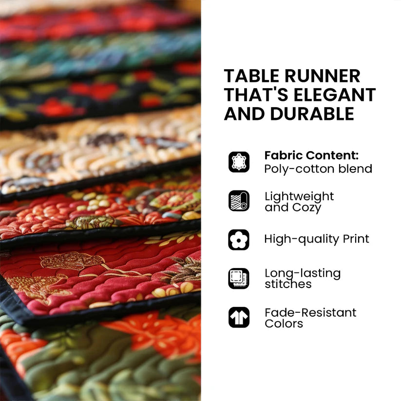 Campfire Night  Quilted Table Runner EM13